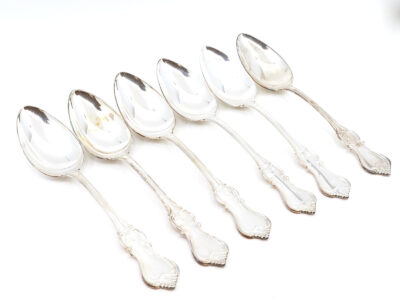 Bordsskedar Olga 6st Silver S830