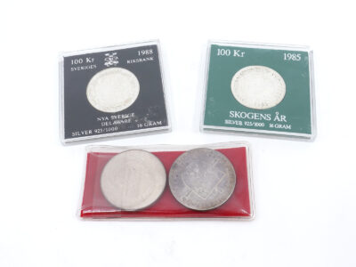 Minnesmynt 4st S900/S925