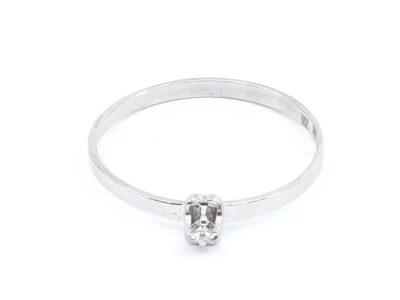Ring Vitguld 14K med diamant