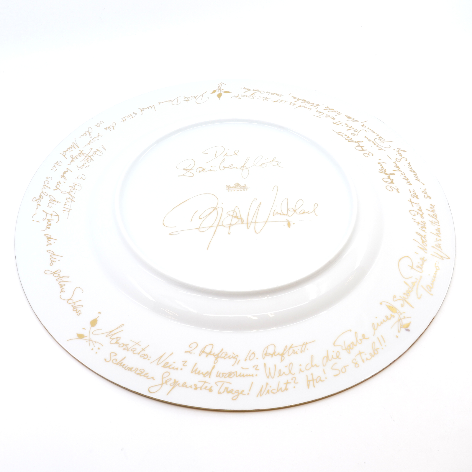Tallrikar 6st Ø32cm Rosenthal Bjørn Wiinblad Trollföljten/ Die Zauberflöte Sarastro Studio-Line