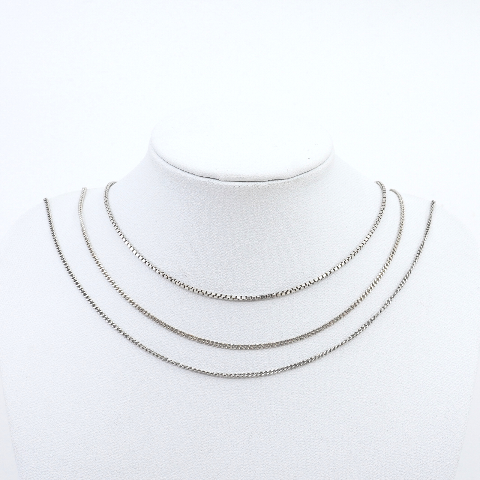 Halskedjor 3st Silver S925