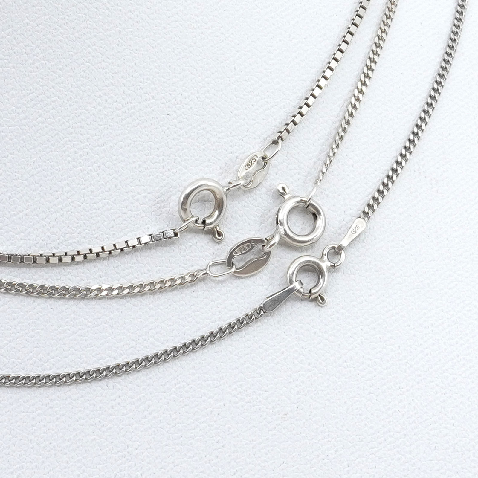 Halskedjor 3st Silver S925