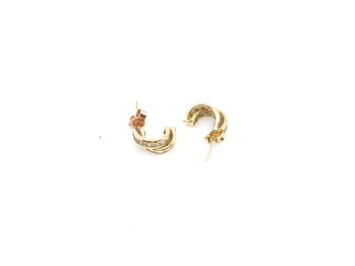 Örhängen med stenar Guld 18K