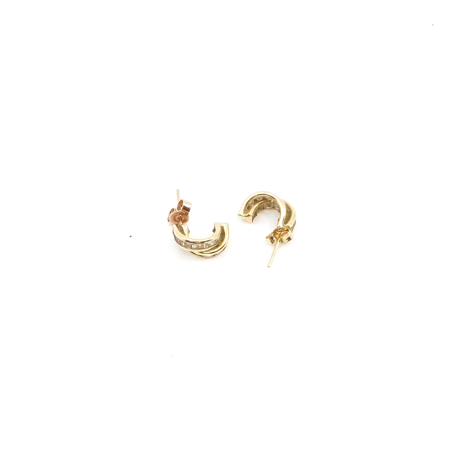 Örhängen med stenar Guld 18K
