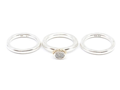 Ringar 3st Pandora Silver S925