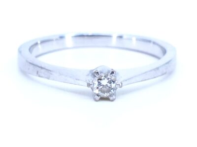 Ring vitguld 18K