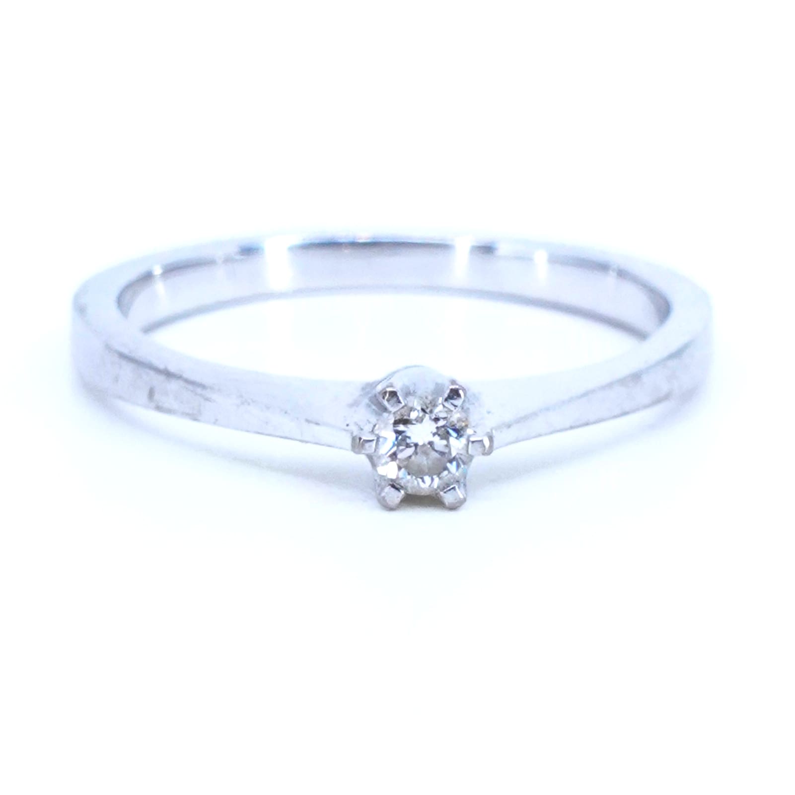 Ring vitguld 18K