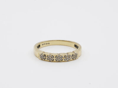 Ring med diamanter Guld 18K 2,7g Ø17