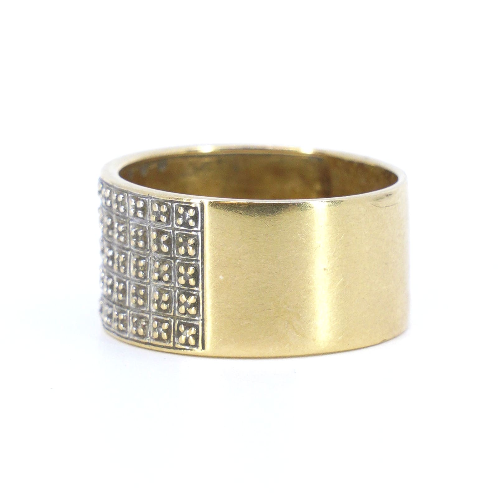 Ring tvåfärgad diamanter 55x totalt ca 0,055ct