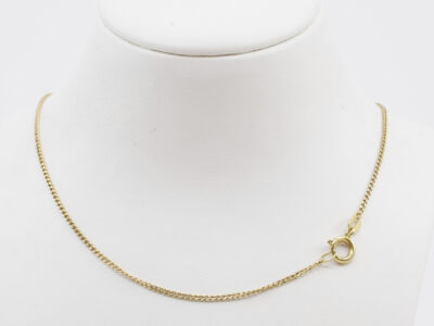 Halskedja Guld 18K, Pansar, Längd 49,5cm