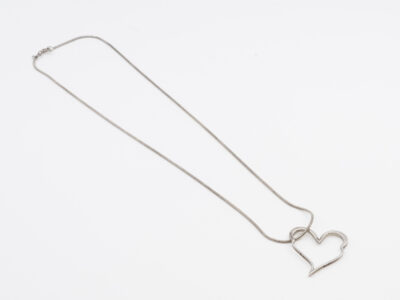 Hänge "Crazy Heart" Efva Attling med Ormlänk, 50cm Silver S925 8,3g