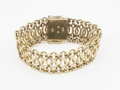 Armlänk Guld 18K, X-länk, Längd 18,5cm 63,3g
