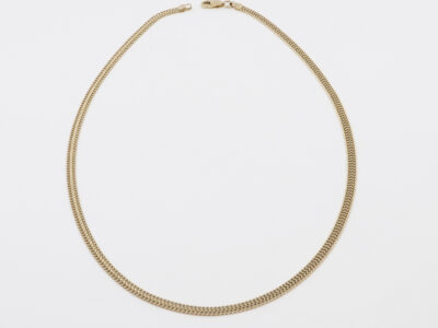 Halskedja Guld 18K, Fiskben, längd 42,5cm