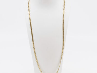 Halskedja Guld 18K, Pansarlänk, Längd 50cm