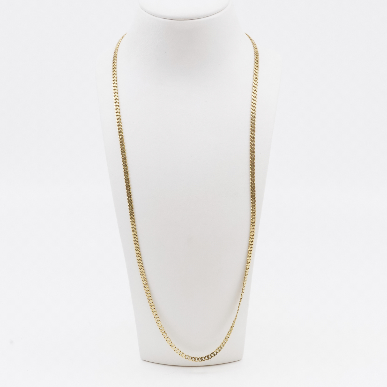Halskedja Guld 18K, Pansarlänk, Längd 50cm