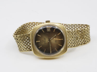 Armbandsur Certina New Art med brun Tavla, boett i guld 18K 33 mm med X-länk, automatisk brv  69,6 g