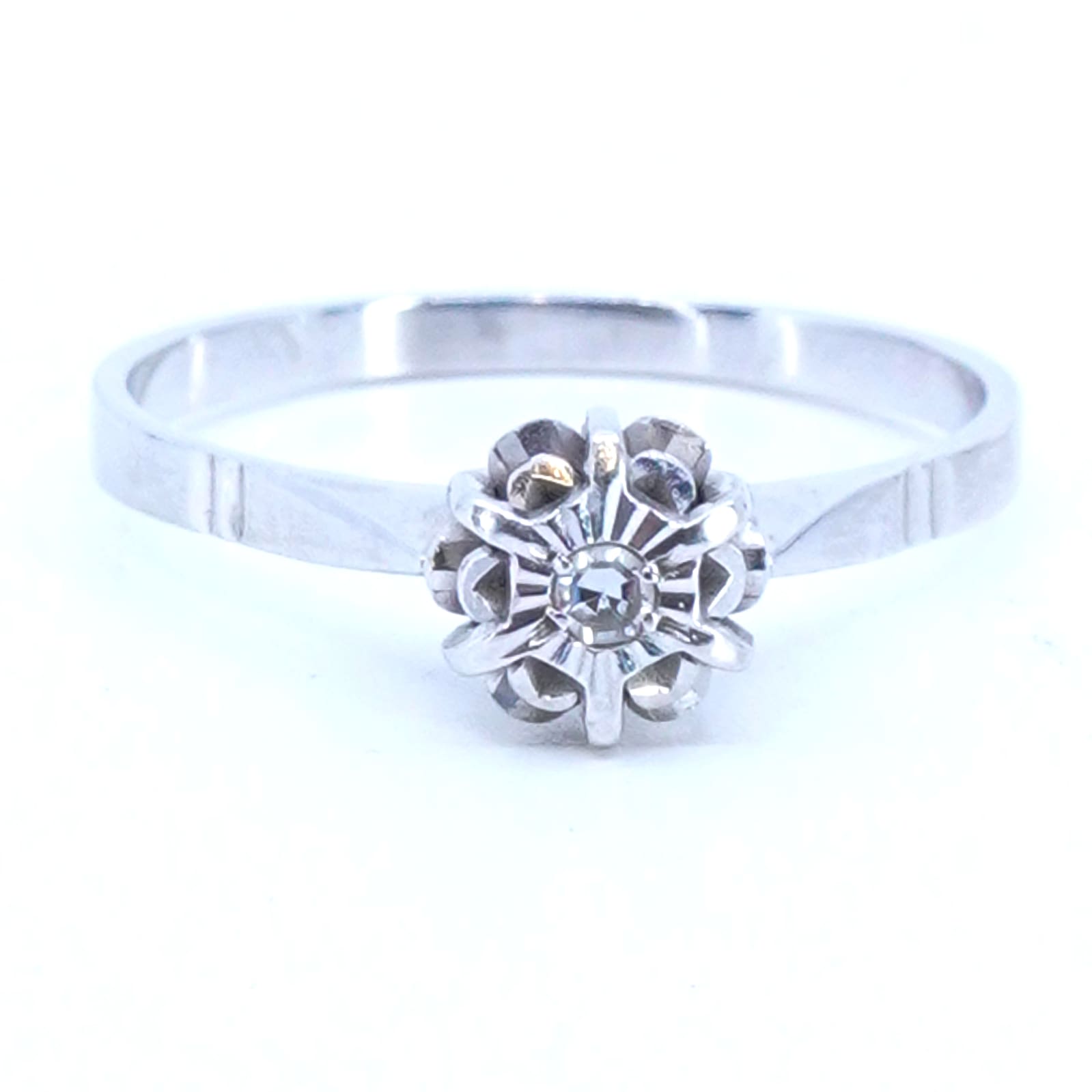 Ring vitguld 18K