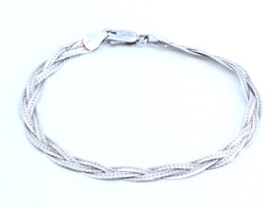Armband flätat S925