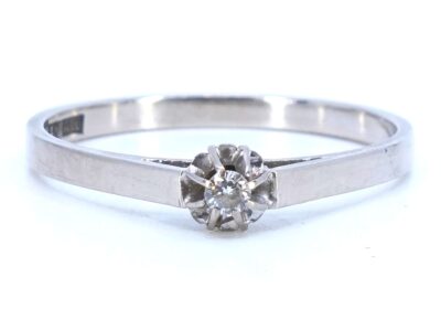 Ring vitguld 18K