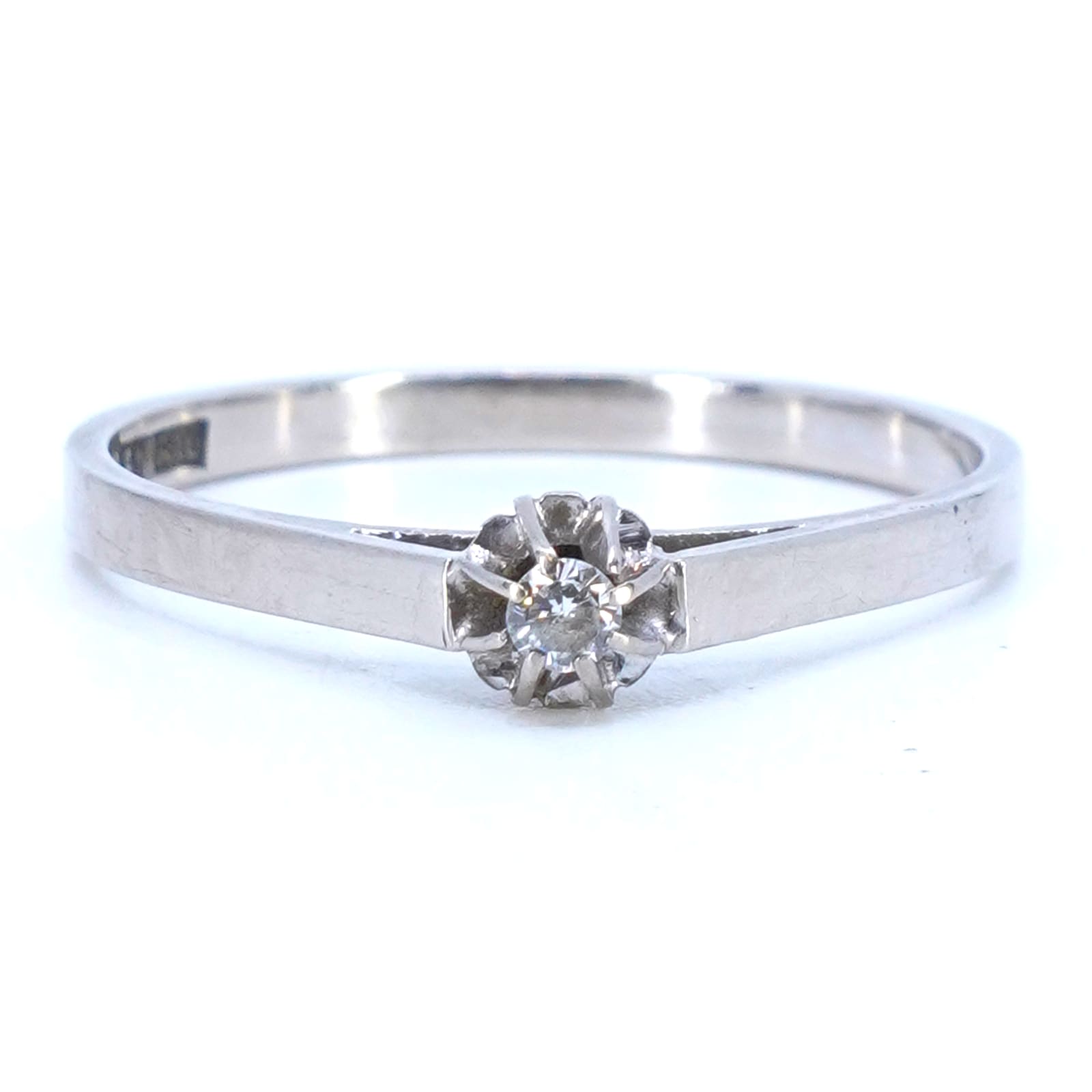 Ring vitguld 18K