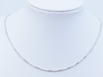 Halskedja ankar Silver