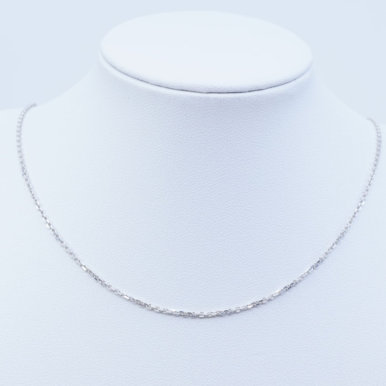 Halskedja ankar Silver