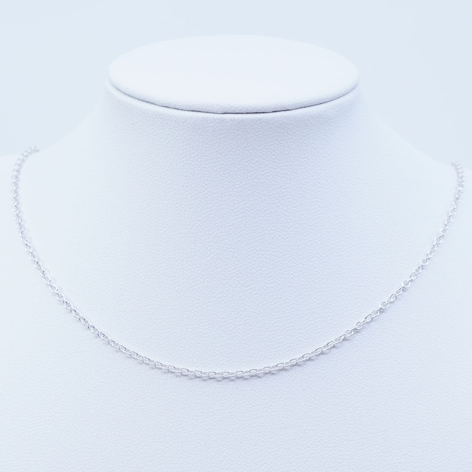 Halskedja ankar Silver