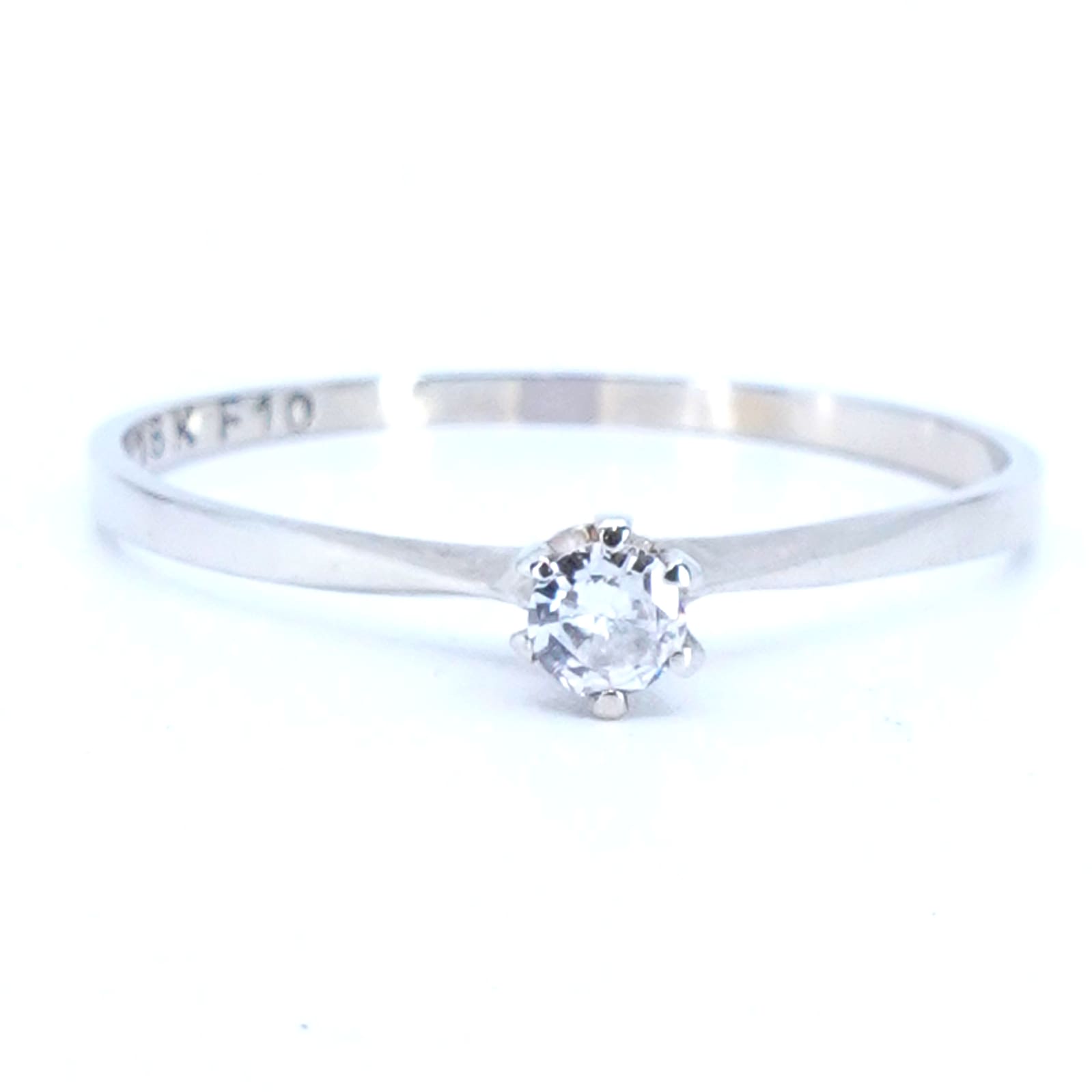Ring vitguld 18K