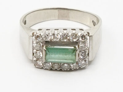 Ring Vitguld 18K