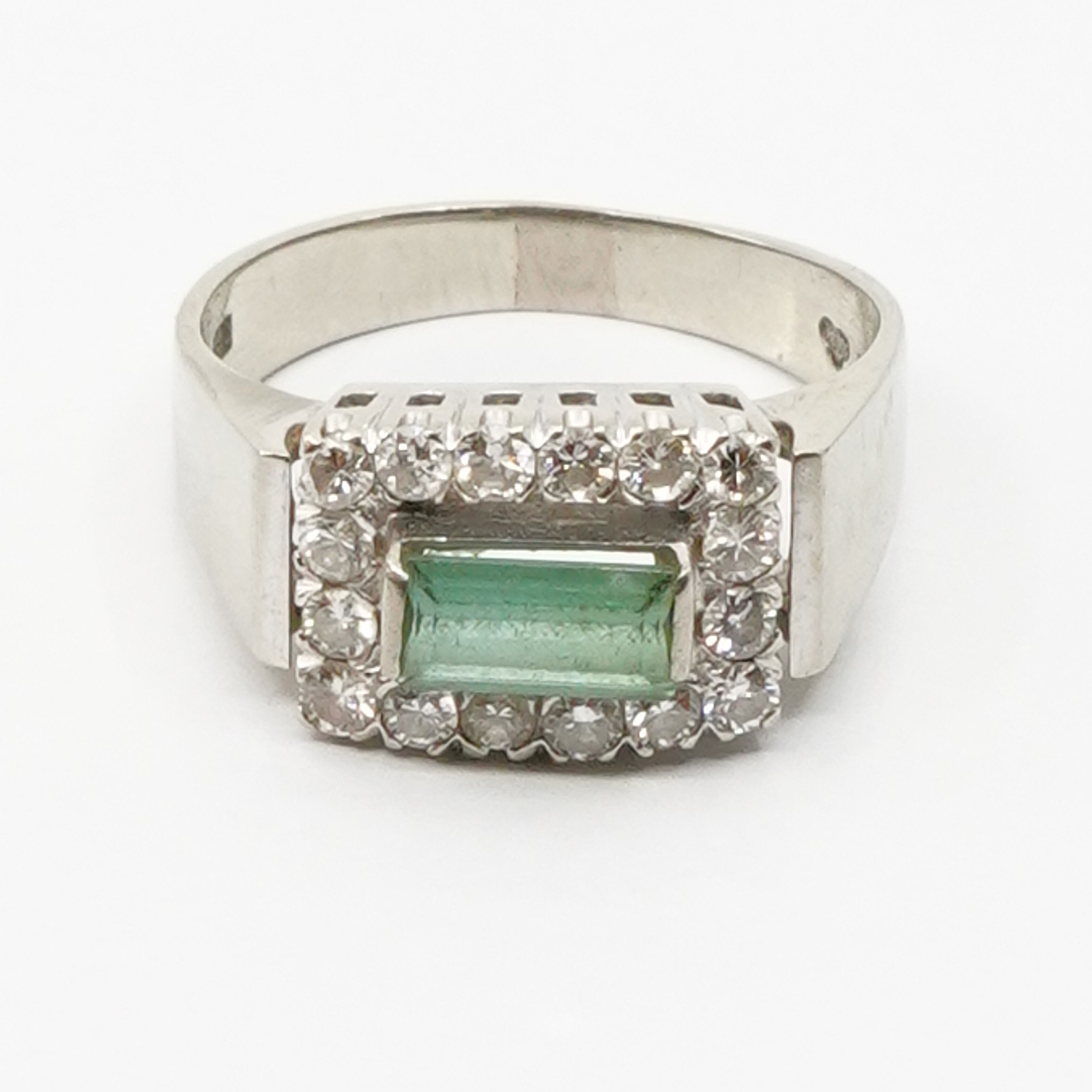 Ring Vitguld 18K