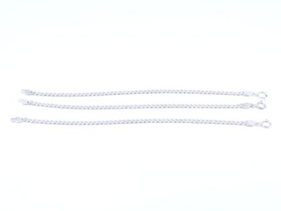 Armband 3st Pansar S925 12,7g Längd 17,5cm