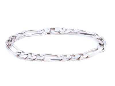 Armband Figaro Silver S925 28,1g Längd 21,5cm