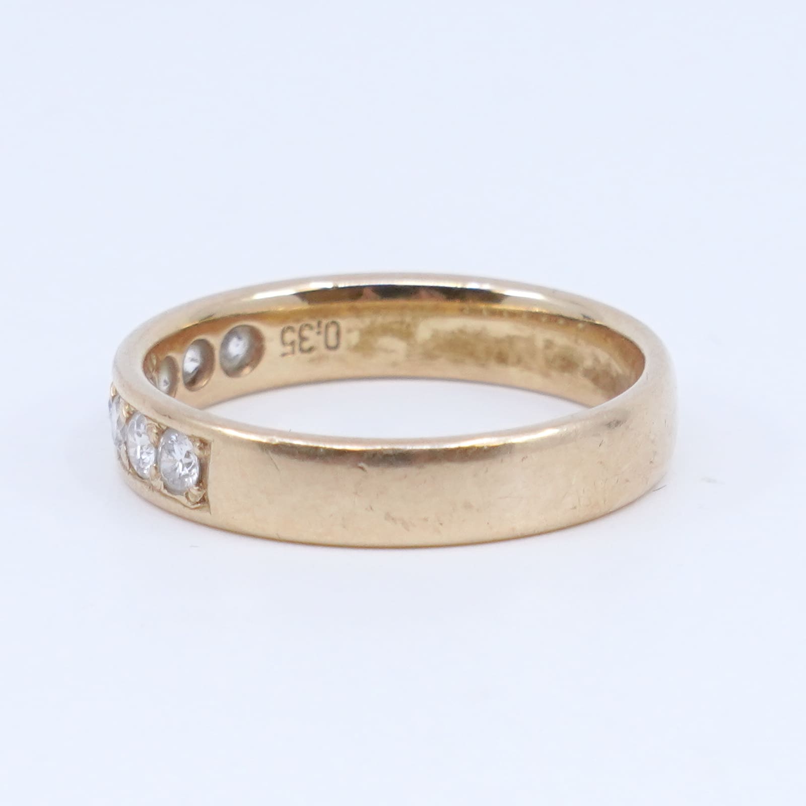 Ring Guld 18K 3,9g Ø17 med dia