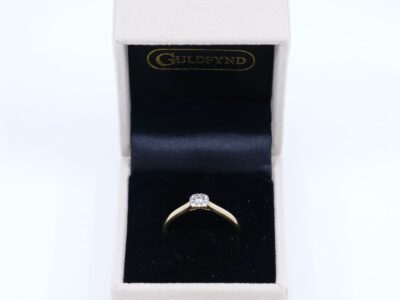 Ring Guld 18K 2,6g Ø19 med diamanter