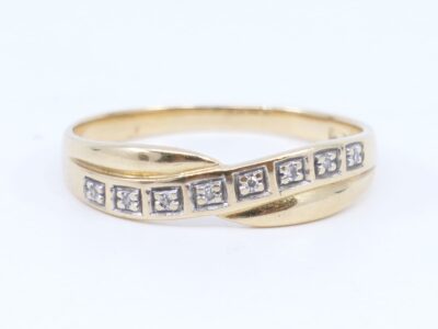Ring Guld 18K 2,5g Ø18 med dia