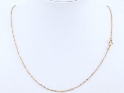 Halskedja Singapore Guld 18K 1,7g Längd 42cm