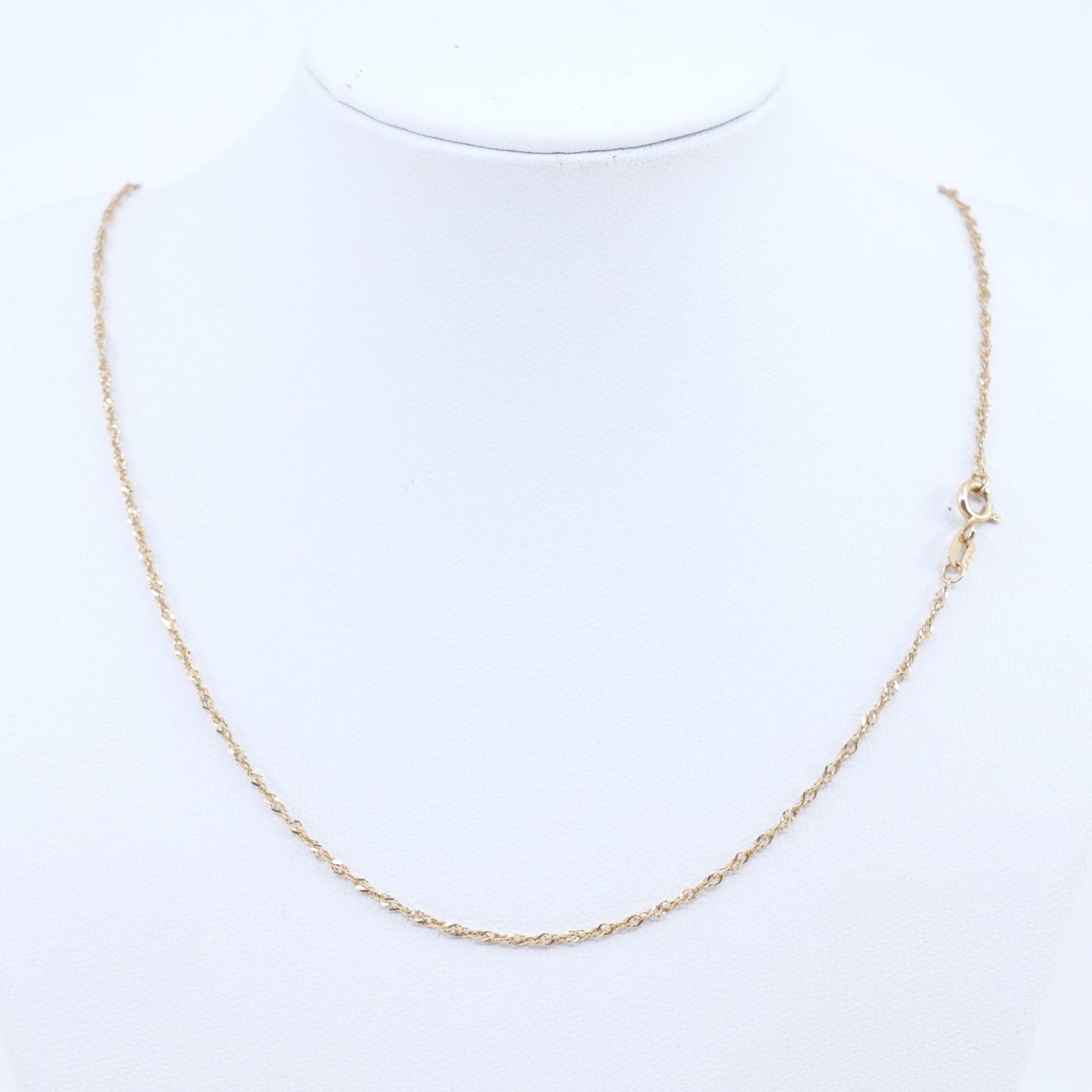 Halskedja Singapore Guld 18K 1,7g Längd 42cm