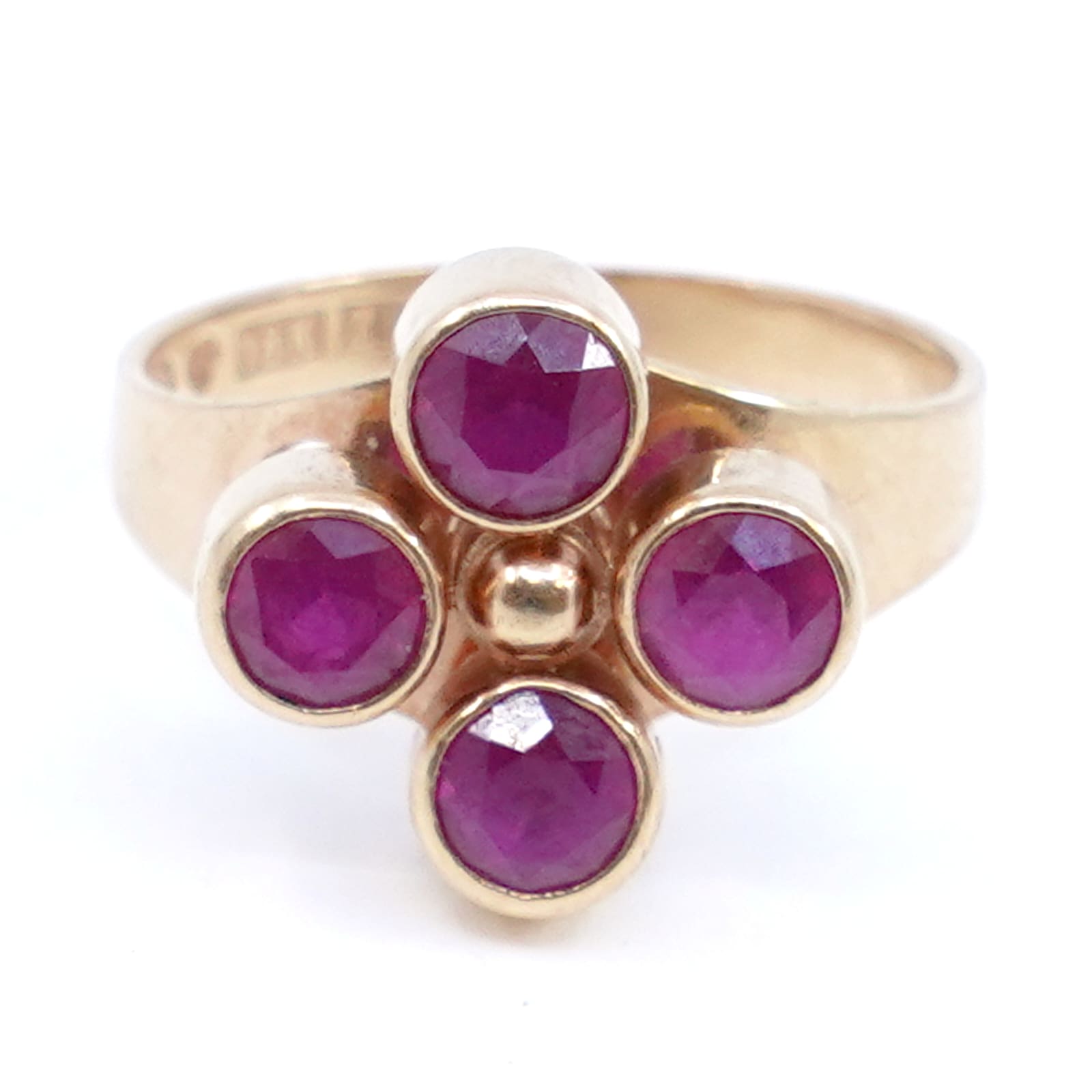 Ring Guld 18K 2,8g Ø15 med stenar