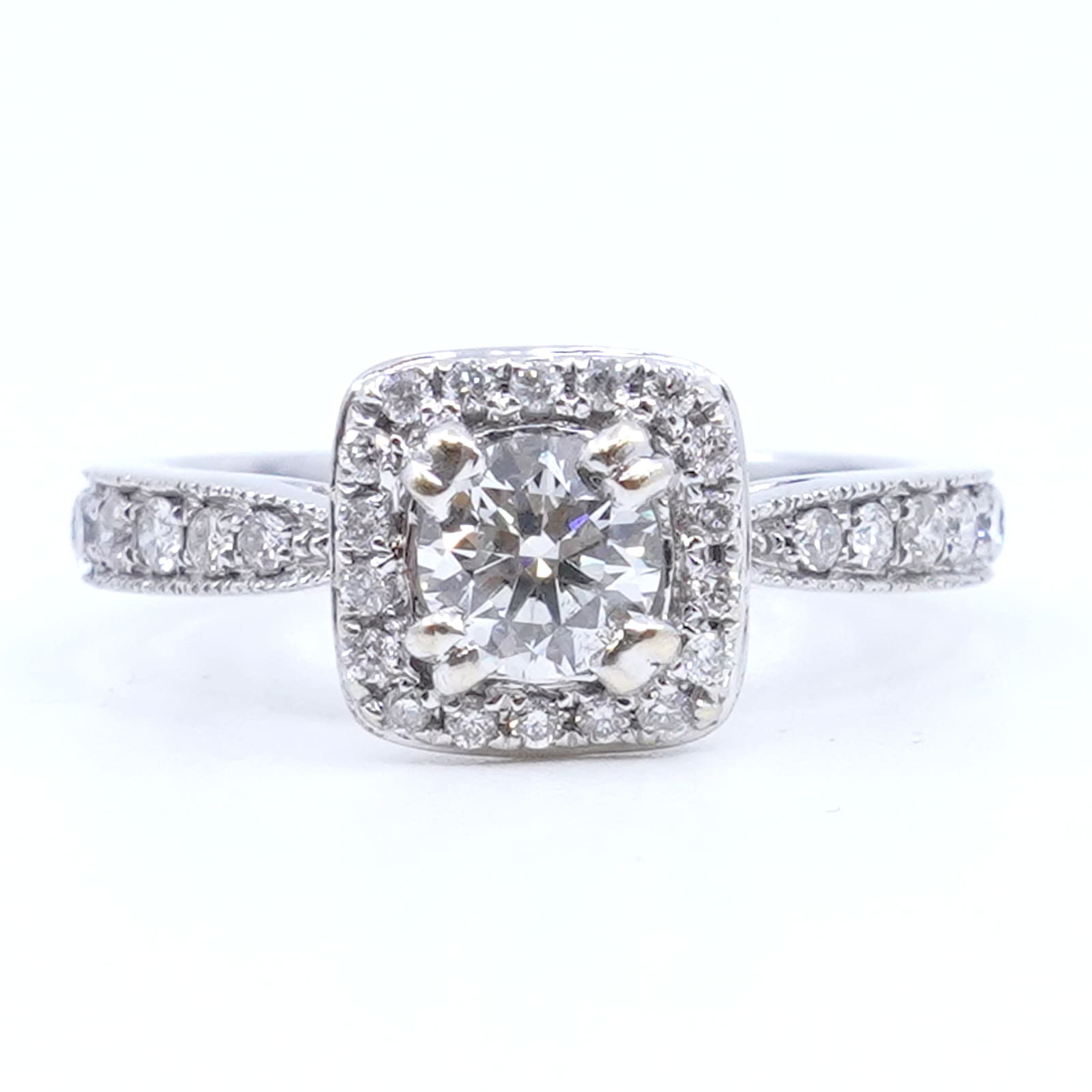 Ring Vitguld 18K med diamanter