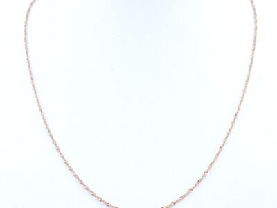Halskedja Singapore Guld 18K 1,6g Längd 40cm