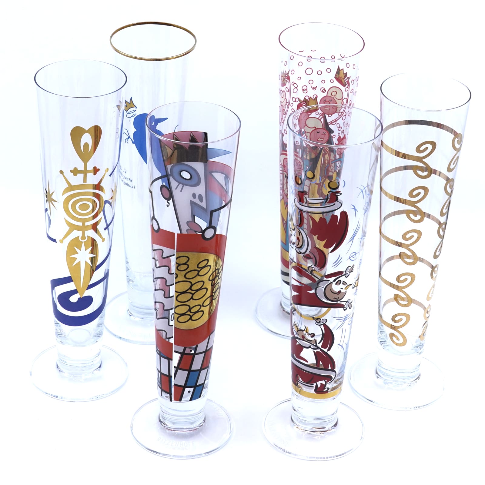 Ölglas 6st Ritzenhoff med olika motiv