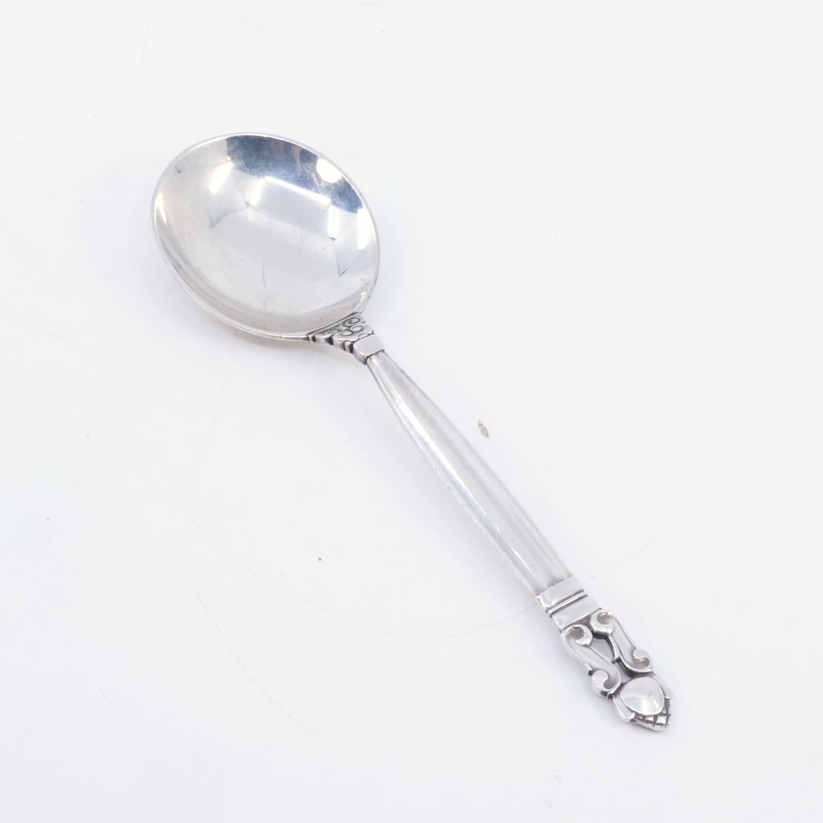 Buljongsked 1st S925 29,3g modell Acorn design Johan Rohde för Georg Jensen Denmark