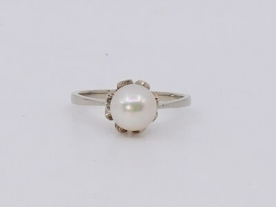 Ring vitguld 18K