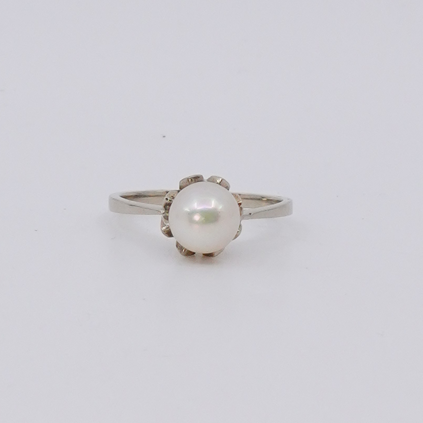 Ring vitguld 18K