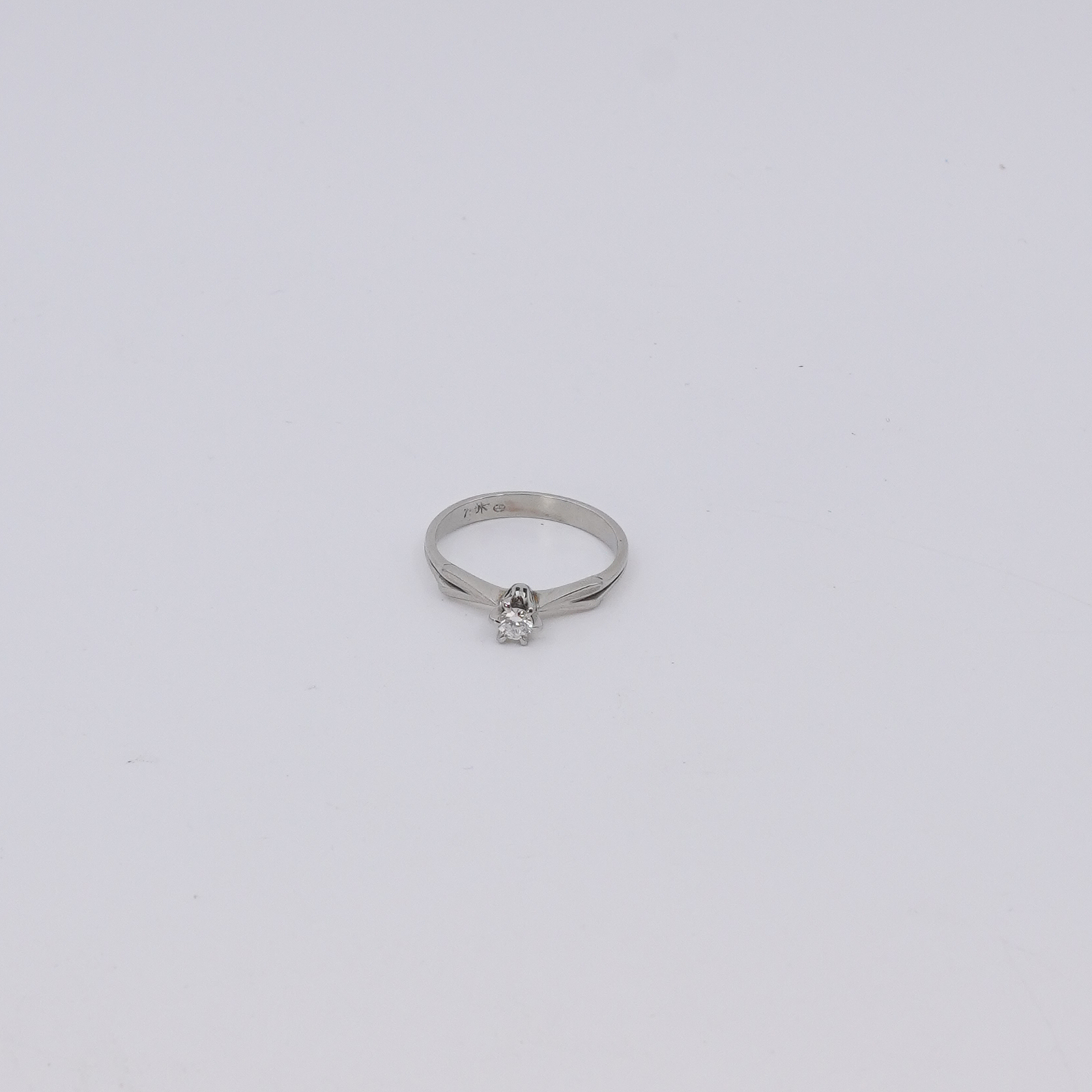 Ring vitguld 18K