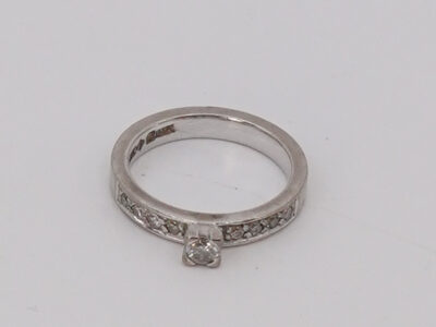 Ring vitguld 18K