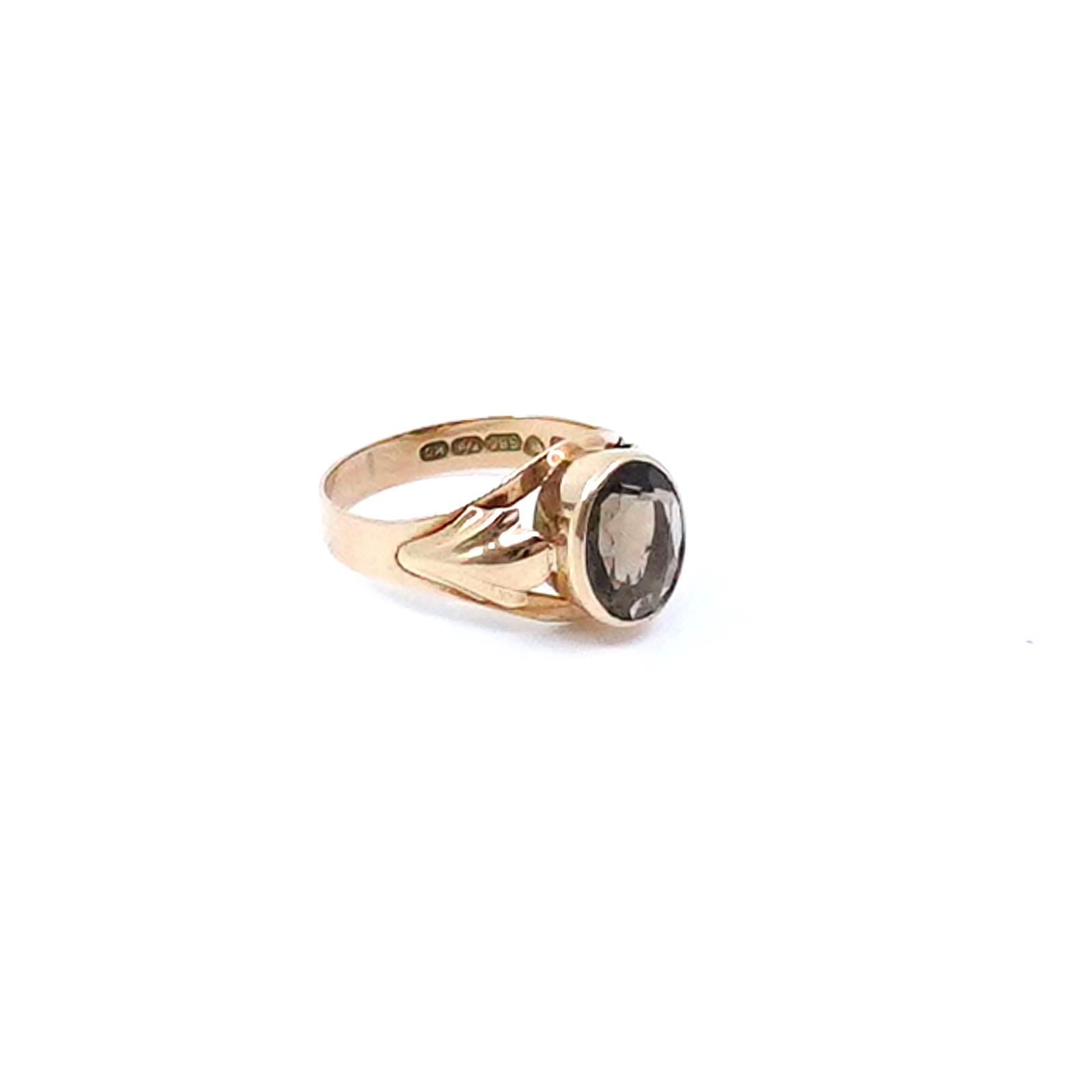 Ring Guld 14Kbrv 3,4g Ø18,5, sten