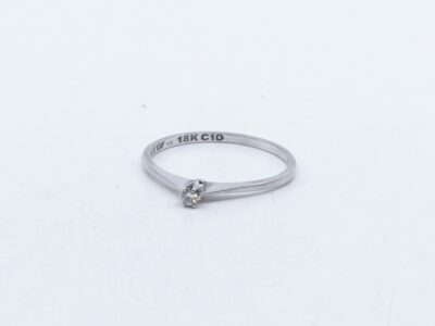 Ring Vitguld 18K
