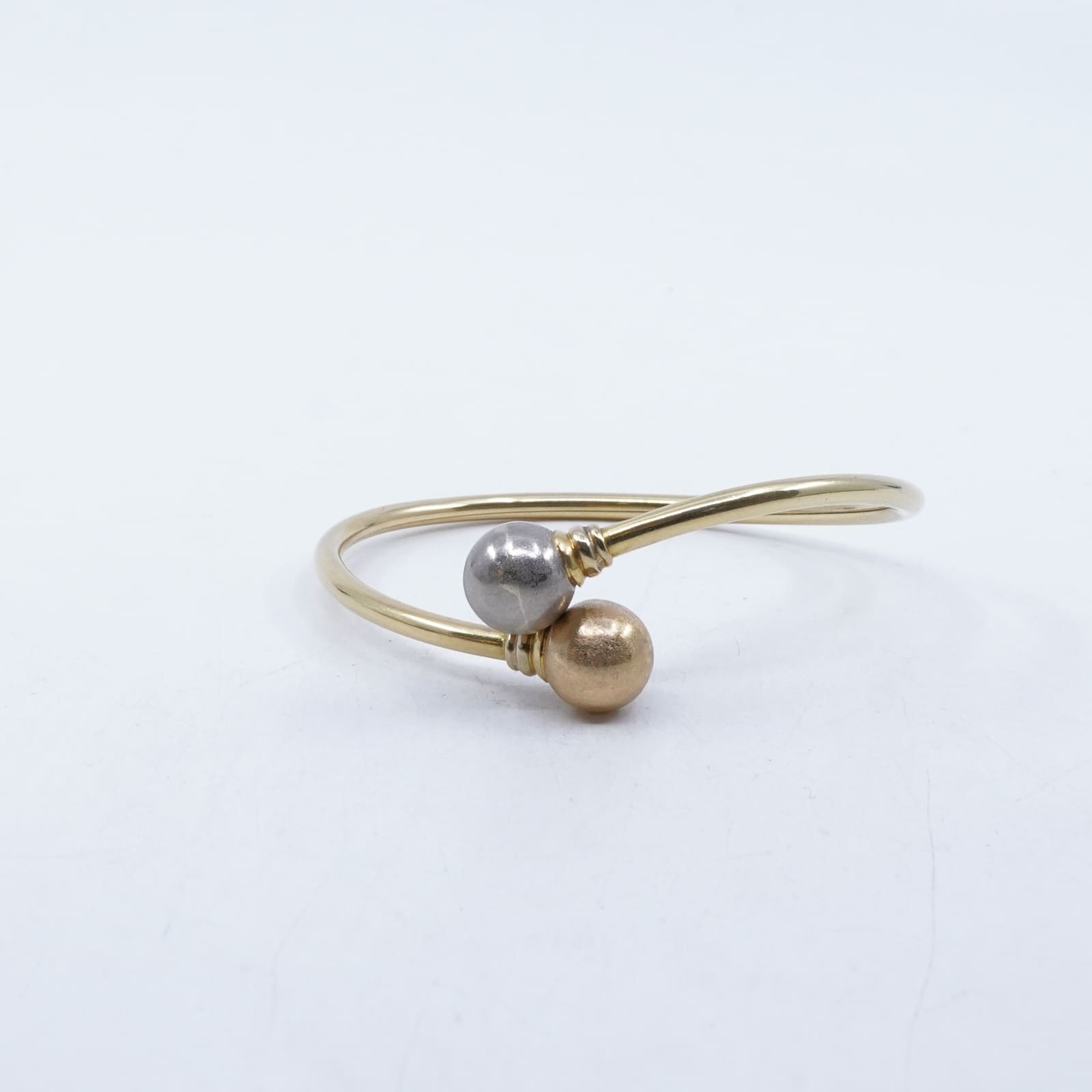 Armring tvåfärgad Guld