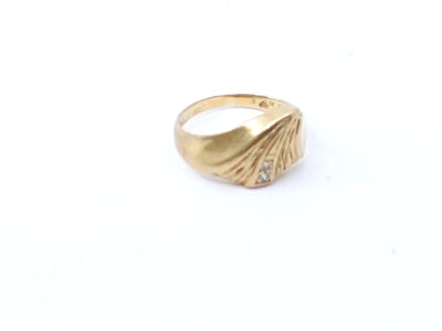 Ring Guld 18K 2,7g Ø15,75, diamanter 2xca0,01ct